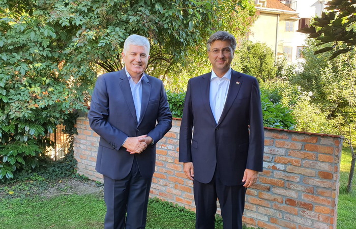 Čović se u Zagrebu sastao sa Plenkovićem