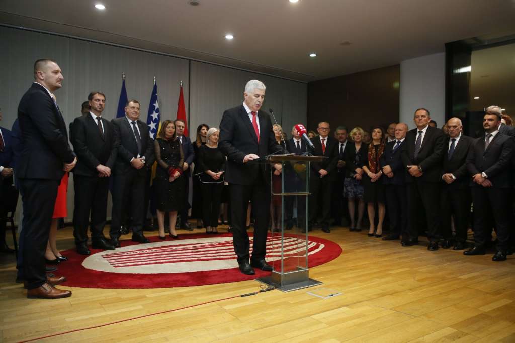 Čović uputio poruku sa božićnog prijema u Sarajevu
