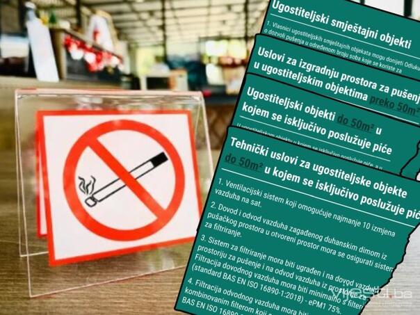 Crni petak za pušače: Od 13. decembra zabrana pušenja u FBiH