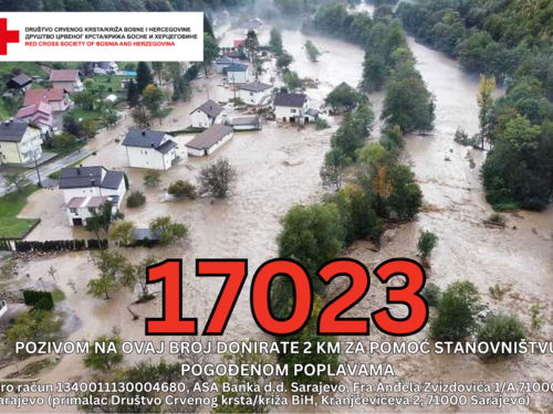 Crveni križ poziva na humanu misiju: Pomozimo stanovništvu pogođenom poplavama