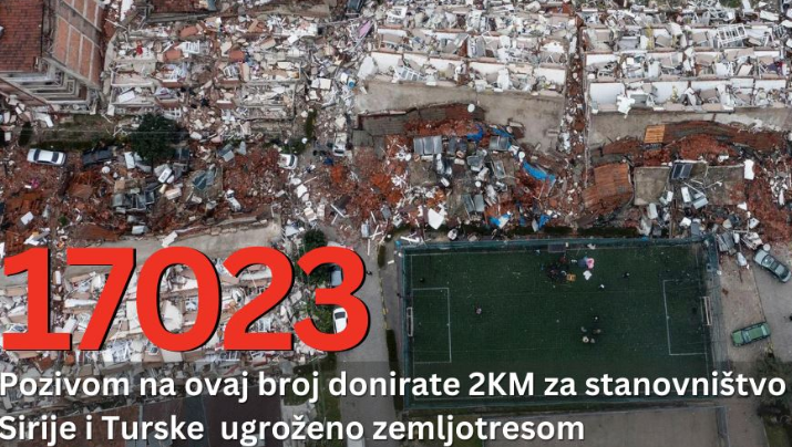 Crveni krst BiH pokreće apel za pomoć ugroženom stanovništvu Sirije i Turske