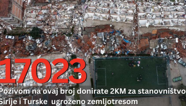 Crveni krst BiH pokreće apel za pomoć ugroženom stanovništvu Sirije i Turske