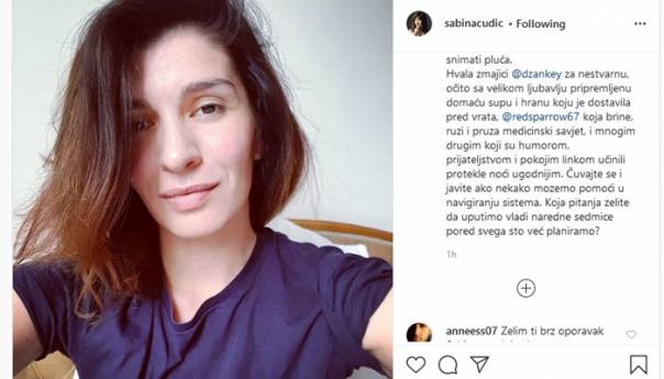Sabina Ćudić pozitivna na koronavirus