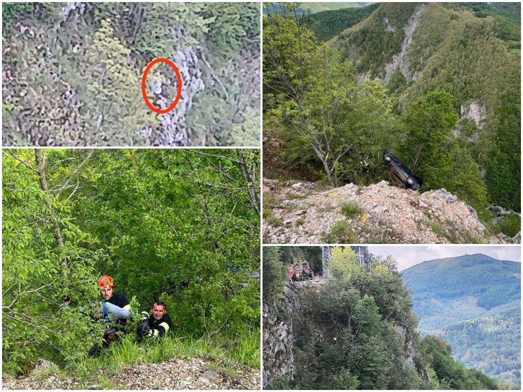 Čudo u Crnoj Gori: Nakon nesreće satima visio iznad provalije visoke 300 metara