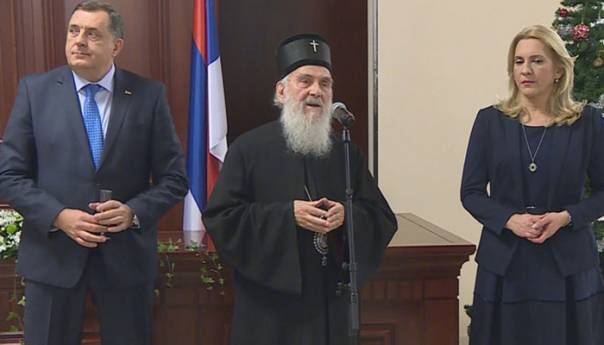 Cvijanović, Dodik, Irinej, Vulin na svečanoj večeri