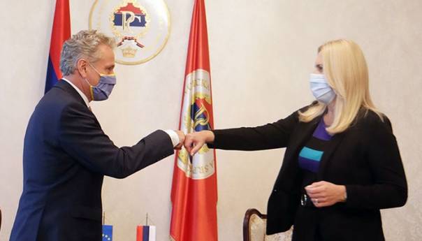 Cvijanović i Sattler o aktuelnoj situaciji i EU putu
