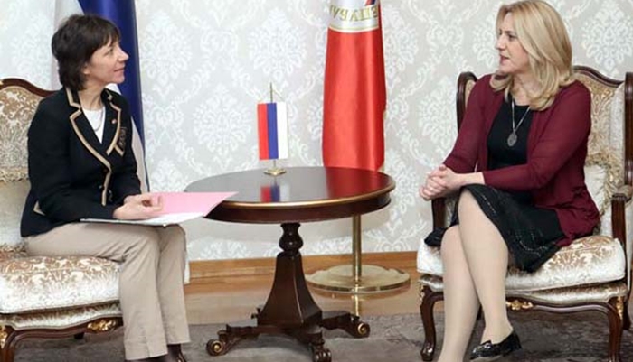 Cvijanović i Saxer razgovarale o migrantskoj krizi