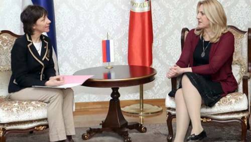 Cvijanović i Saxer razgovarale o migrantskoj krizi