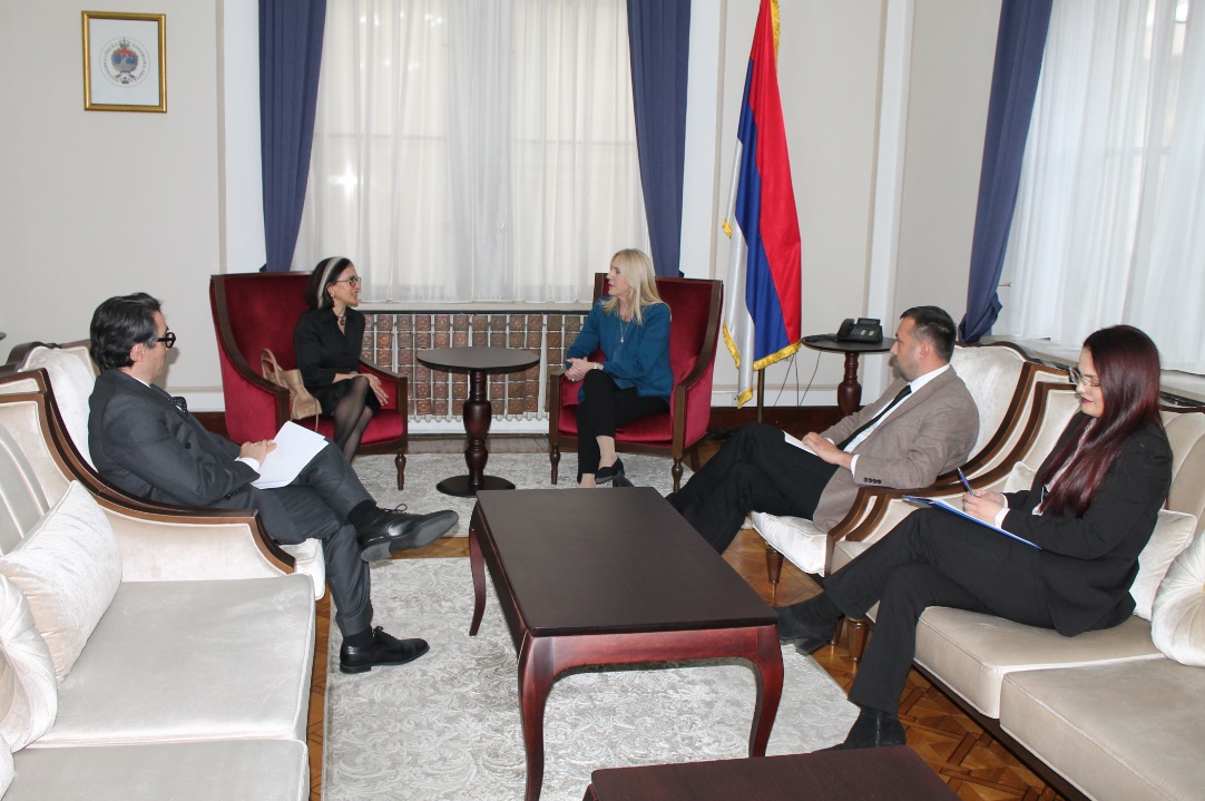 Cvijanović sa ambasadoricom Španije o aktuelnim temama