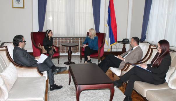 Cvijanović sa ambasadoricom Španije o aktuelnim temama