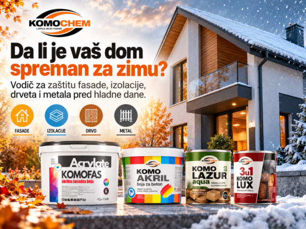 Da li je vaš dom spreman za zimu? Vodič za zaštitu fasade, izolacije, drveta i metala pred hladne dane