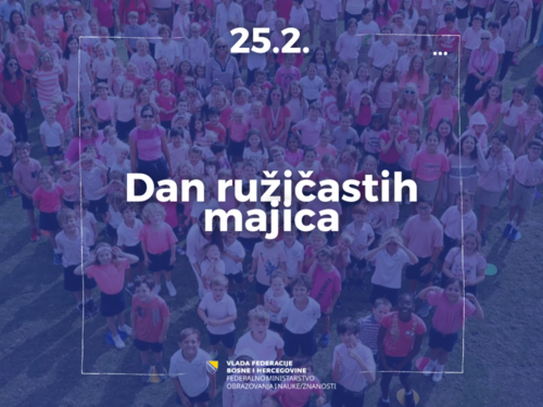 Dan ružičastih majica: FMON nastavlja sistemsku podršku sigurnim školama