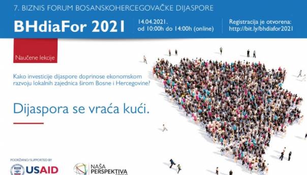 Danas biznis forum bh. dijaspore u online formatu