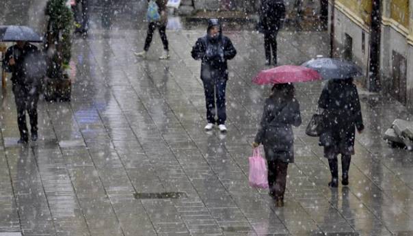 Danas oblačno, u nizinama kiša i susnježica, u višim predjelima snijeg