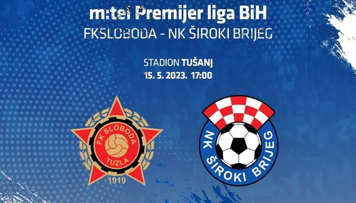 Danas preostali susret 33. kola Sloboda - Široki Brijeg
