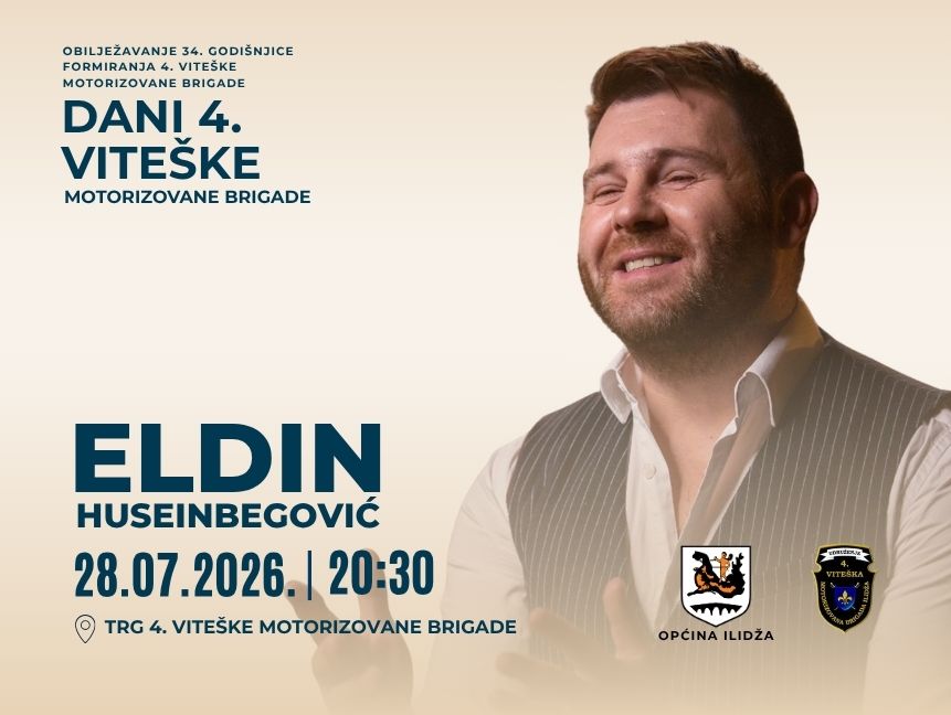 Dani Četvrte viteške motorizovane brigade završavaju koncertom Eldina Huseinbegovića