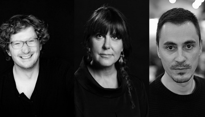 Daniel Ebner, Ines Tanović i Stevan Filipović, članovi žirija 13. OFF-a