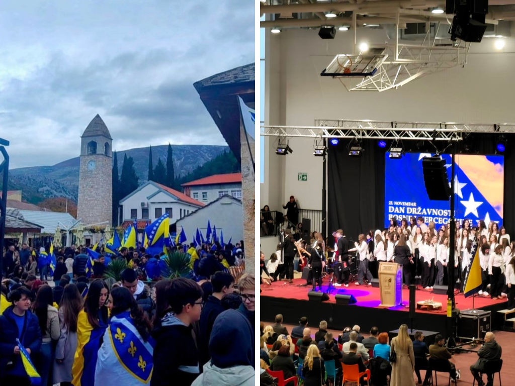 Defile 1.400 učenika ulicama Stoca povodom Dana državnosti