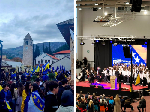 Defile 1.400 učenika ulicama Stoca povodom Dana državnosti