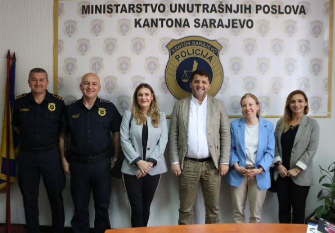Delegacija Misije OSCE-a u BiH u posjeti Ministarstvu unutrašnjih poslova KS