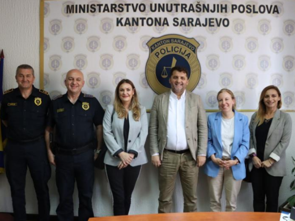 Delegacija Misije OSCE-a u BiH u posjeti Ministarstvu unutrašnjih poslova KS