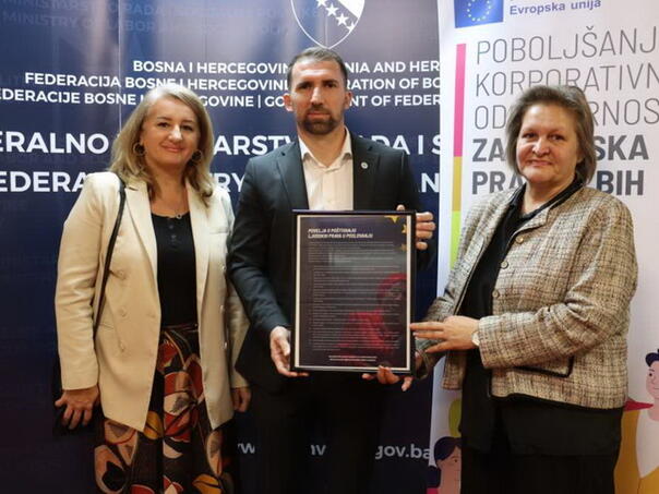 Delić potpisao Povelju o poštivanju ljudskih prava u poslovanju