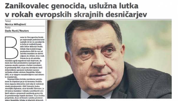 Delo: Negator genocida, uslužna marioneta u rukama evropskih ekstremnih desničara