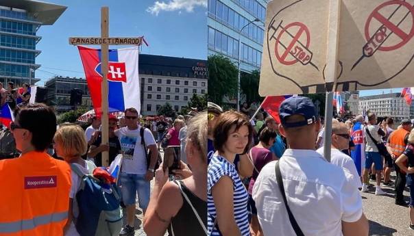 Demonstranti blokirali ulice u Bratislavi zbog novog zakona o koronavirusu