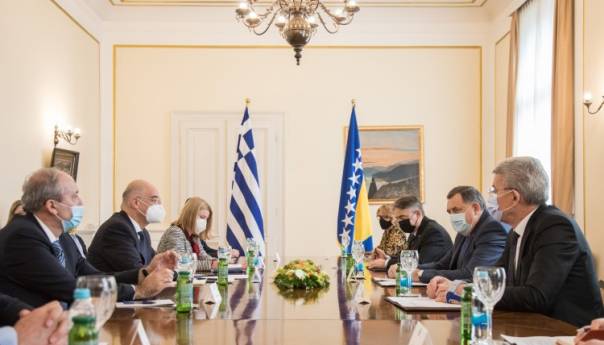 Dendias u Predsjedništvu najavio nastavak podrške BiH