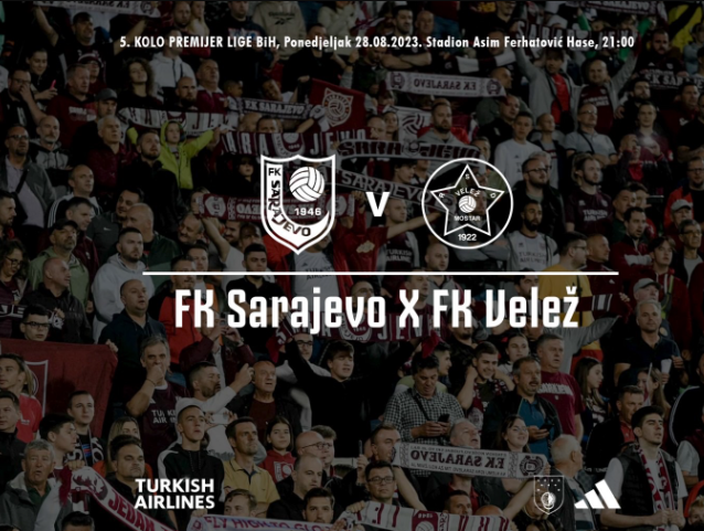 Derbi kola na Koševu, Sarajevo domaćin Veležu
