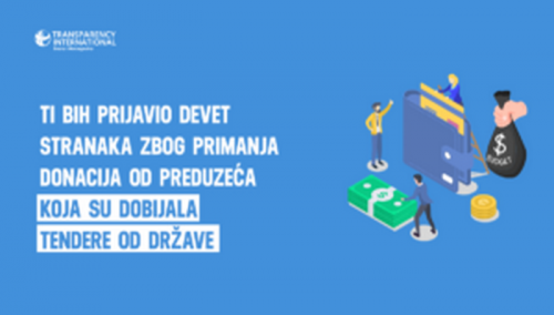 Devet stranaka primalo donacije od firmi koje su dobijale tendere od države