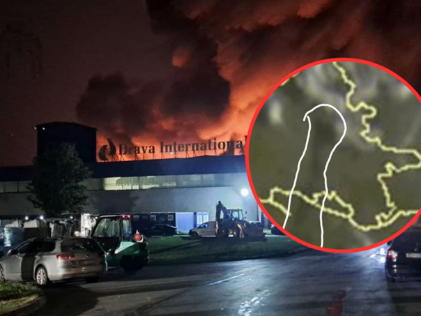 DHMZ-a: Dim iz Osijeka se vidi iz svemira, prešao je u BiH