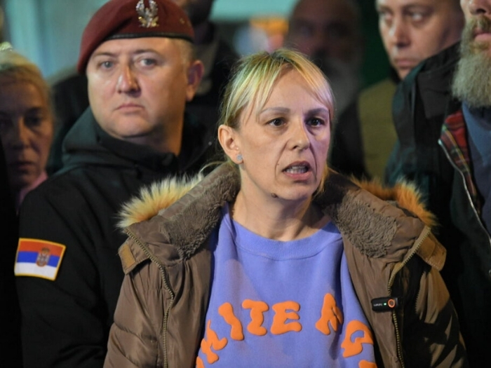 Dijana Hrka napustila prostor ispred Skupštine Srbije