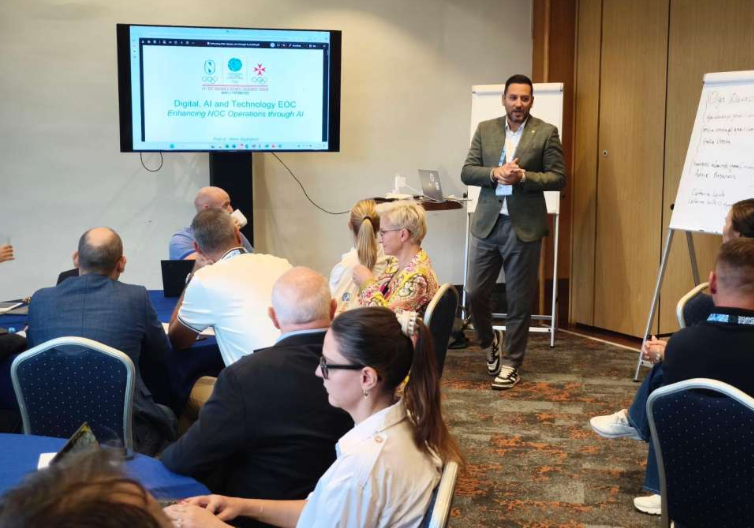 Direktor IDDEEA keynote predavač iz oblasti AI svim nacionalnim olimpijskim komitetima Evrope