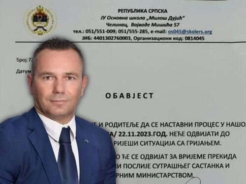 Direktor škole iz Čelinca iznenadio greškama u saopštenju, pišu mu da je nepismen