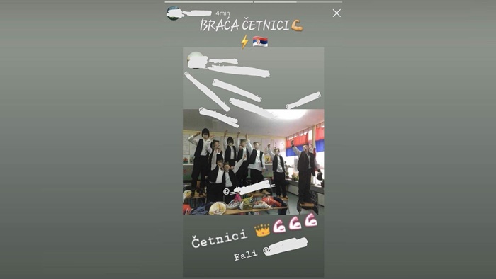 Djeca veličala četnike u osnovnoj školi u Srebrenici