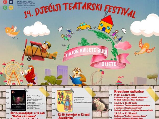 Dječiji teatarski festival 'Hajde svijete budi dijete' donosi bogat program