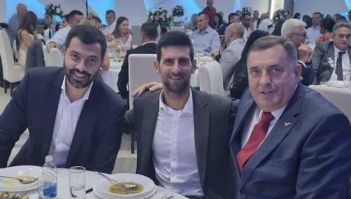 Đoković na svadbi džudiste Majdova, fotografirao se sa Dodikom