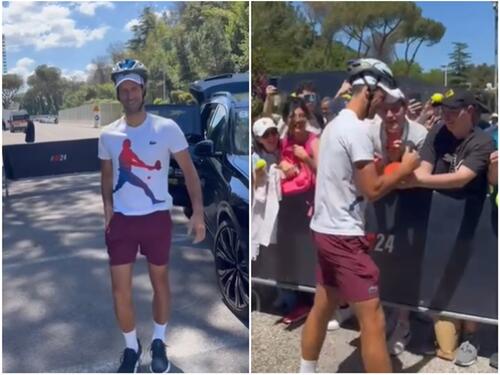 Đoković sa kacigom na trening: Danas sam spreman