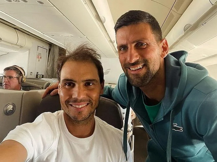 Đoković u avionu sreo najvećeg rivala: Sjajno društvo na putu za Ameriku