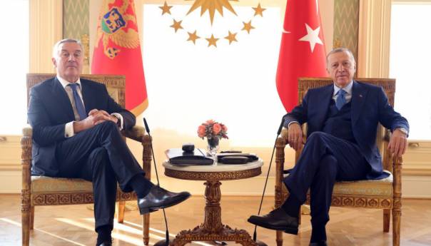 Đukanović s Erdoganom: Čvrsto ptijateljstvo