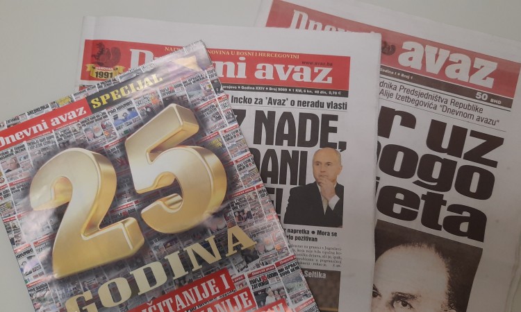 „Dnevni avaz“ danas obilježava 25 godina od izlaska prvog broja