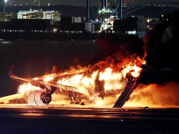 Dobre vijesti iz Tokija: Svi putnici i članovi posade su spašeni