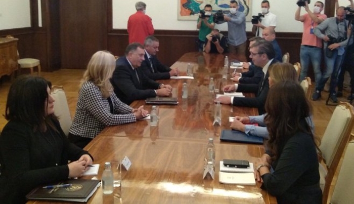 Dodik, Cvijanović i Višković sa Vučićem u Beogradu