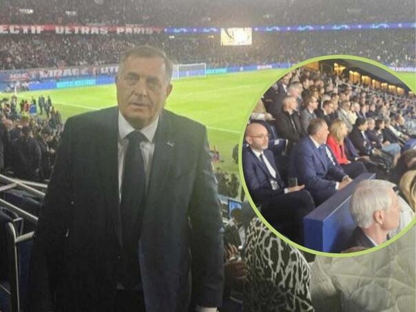 Dodik gledao spektakl u Ligi prvaka i poručio: 'Ovo se ne propušta, hvala na pozivu!'