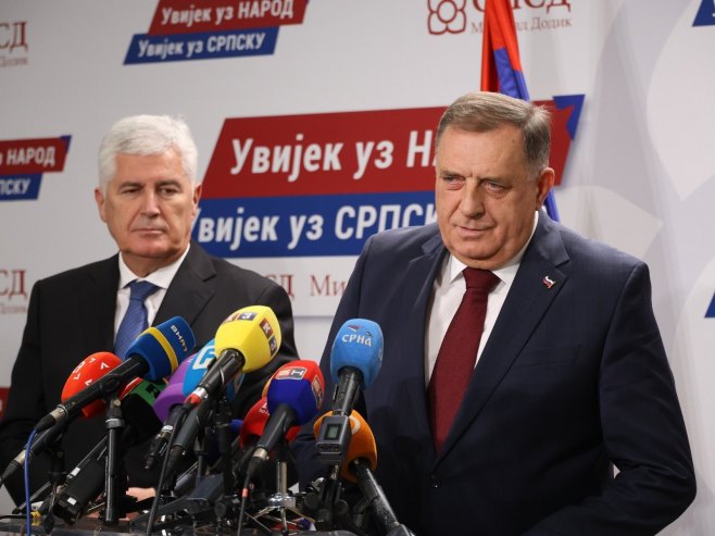 Dodik: HDZ i SNSD su nezaobilazni, DF neprihvatljiv
