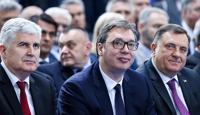 Dodik i Čović na večeri kod Vučića u Beogradu