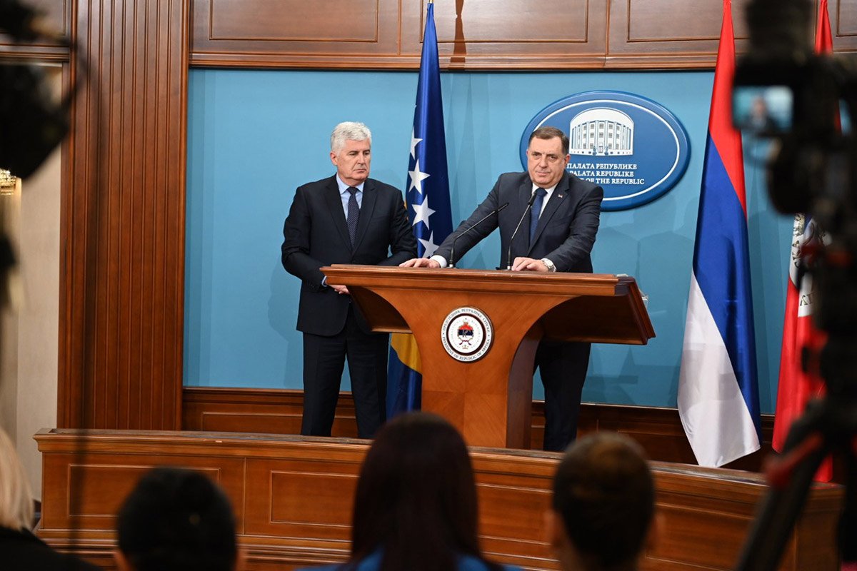 Dodik i Čović: Realizovano sve što su HDZ i SNSD dogovorili
