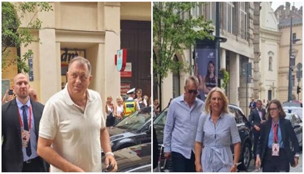 Dodik i Cvijanović stigli u Budimpeštu
