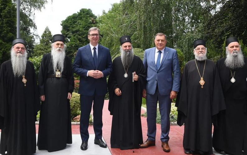 Dodik i Vučić danas sa članovima Sinoda SPC-a